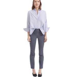 NEW EVERLANE The Work Pant in Slate Grey‎ Cropped Ankle Side Zipper Size 8
